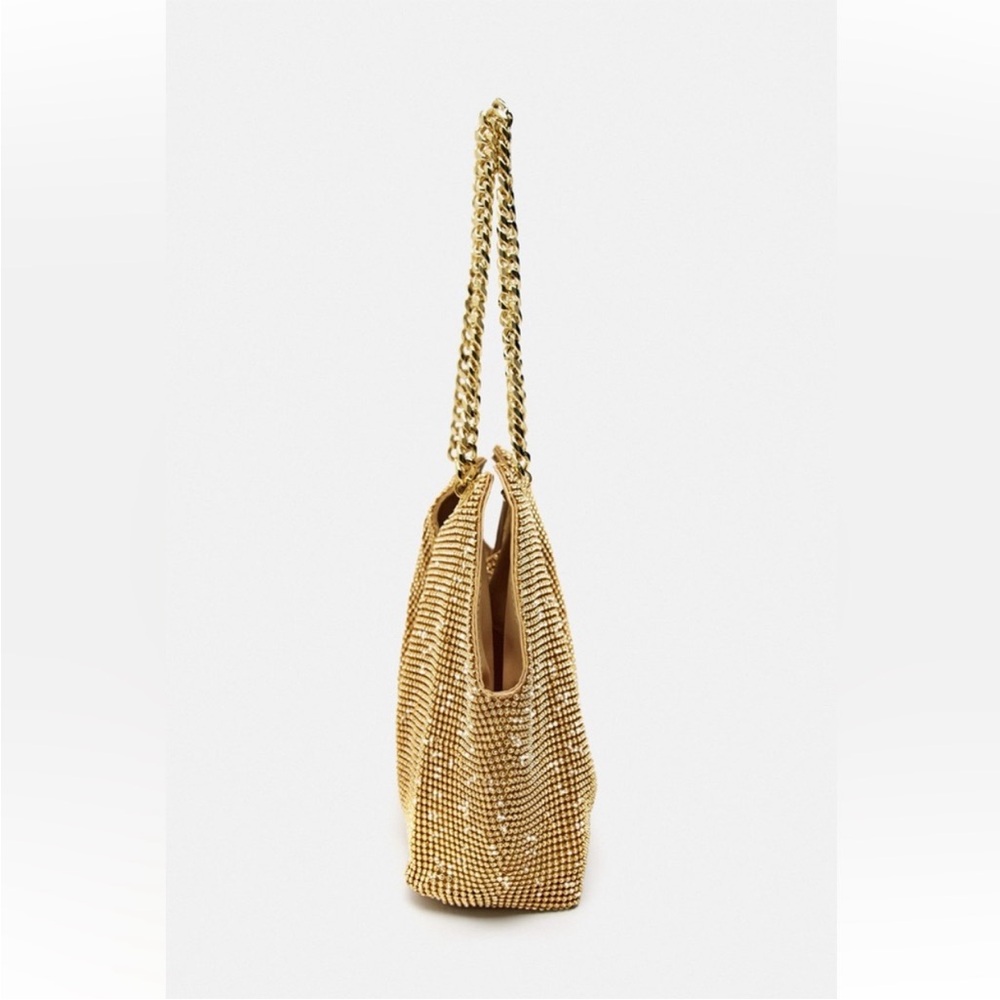 Zara NWT Rhinestone Mini Tote - Picture 4 of 9